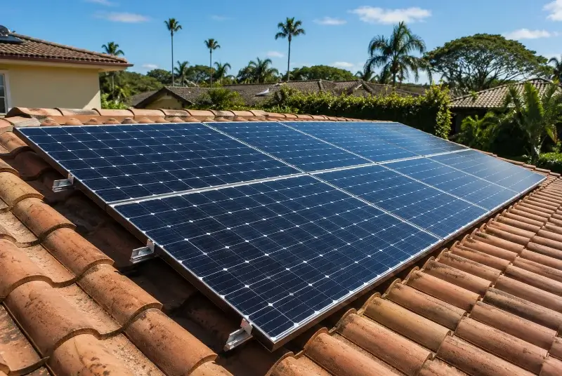 Installation de panneaux solaires à Cerbère